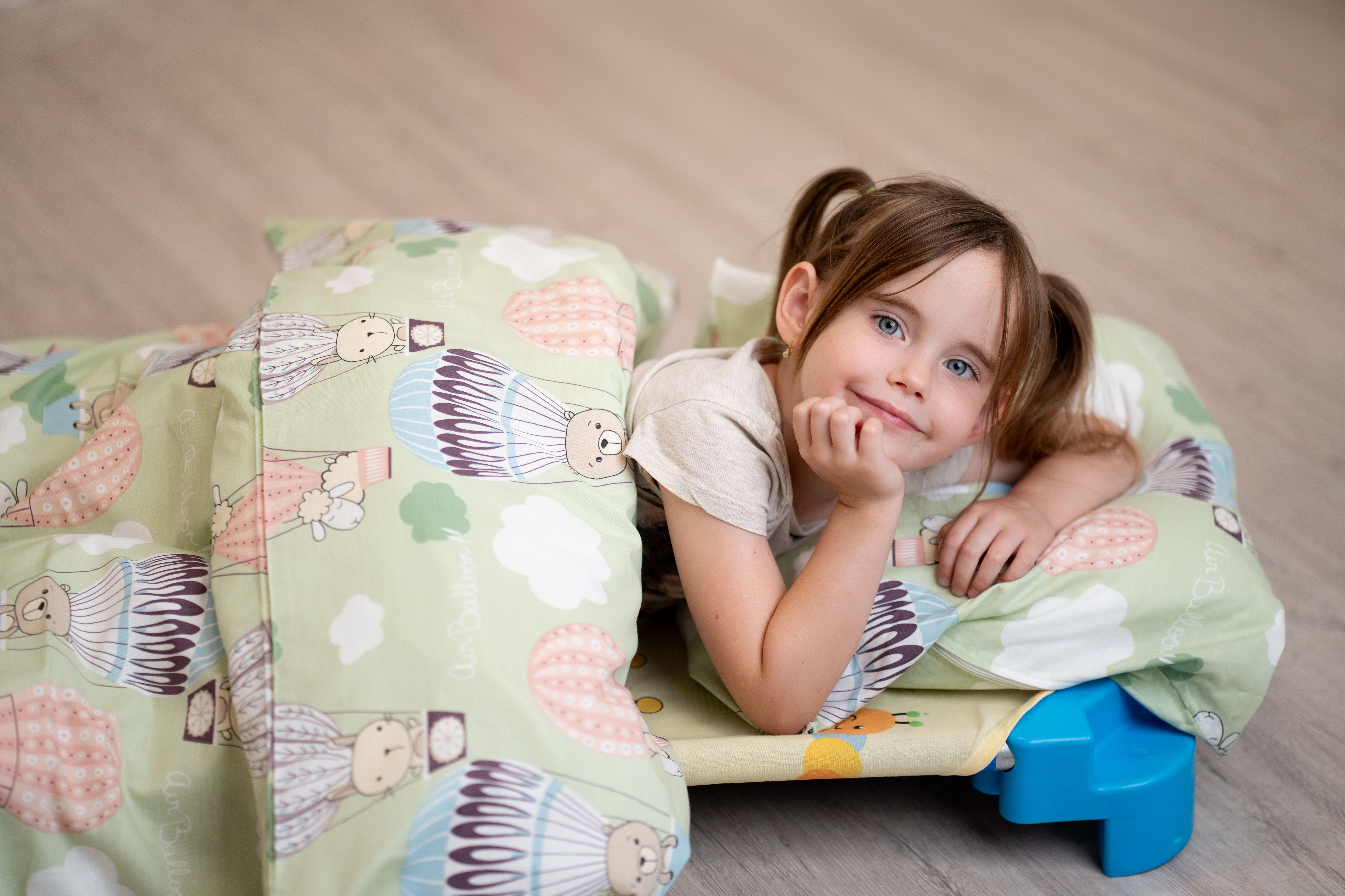 Párnahuzat - hőlégballonos, zipzáros